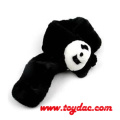 Echarpe en peluche Panda Black